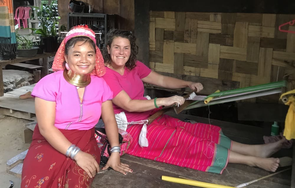 Weaving workshop at Huay Pu Keng Village, Mae Hong Son