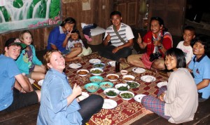 Lawa Hilltribe Homestay - dinner